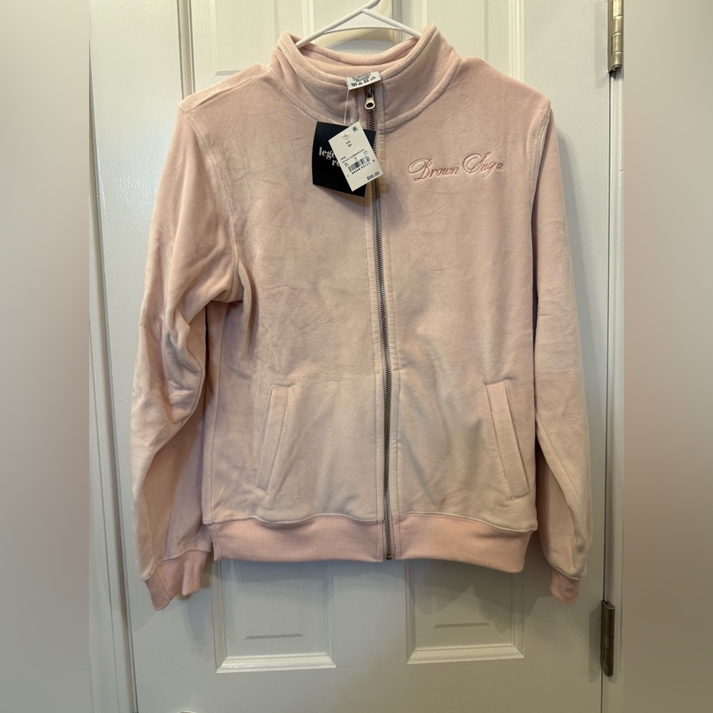 Legendary Rootz Brown Suga Velour Zip Up Hooded Jacket Size X-Small - Picture 5 of 7